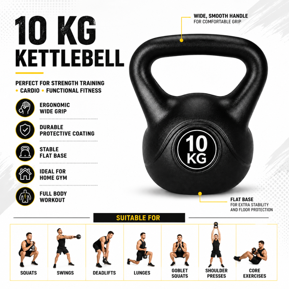 Cast Iron Kettlebell – Full Body Strength Training Weight