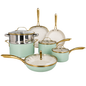 Premium Non-Stick Cookware Set with Glass Lids – Multi-Colour Variants