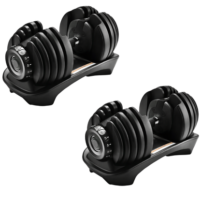 2-Piece Adjustable Dumbbell Set – Multi-Weight Home Gym Dumbbells Pair