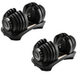 2-Piece Adjustable Dumbbell Set – Multi-Weight Home Gym Dumbbells Pair