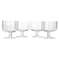 4-Piece Mini Trifle Bowl Set - Elegant Dessert Serving Glasses
