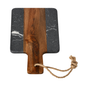 Acacia Wood & Marble Serving Board – 25 cm Premium Cheese & Charcuterie Board