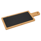 Bamboo & Slate Serving Board – 42 cm Rectangular Cheese & Charcuterie Board