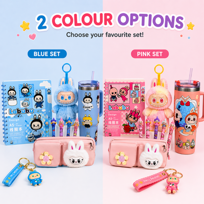 Big Into Energy Plush Keychain Gift Set – Stationery & Tumbler Bundle