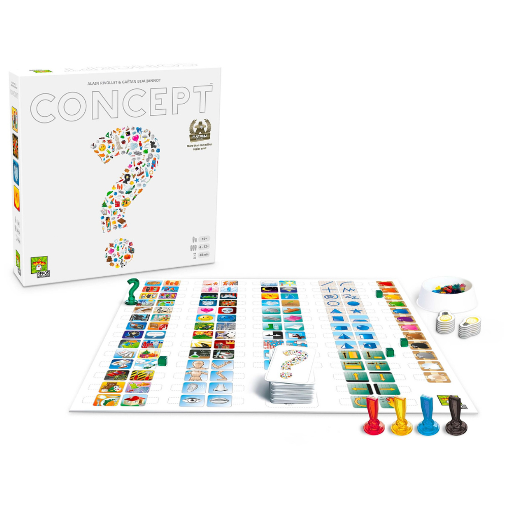 Concept Board Game – Creative Guessing Party Game for Family & Friends