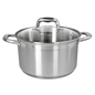 Stainless Steel Cooking Pot with Lid – 6L Durable Multi-Purpose Stock Pot