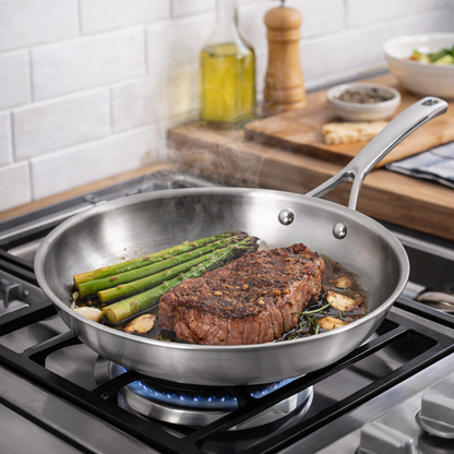 Stainless Steel Frying Pan - Premium Chef's Classic Frying Pan