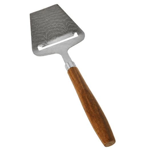 Stainless Steel Cheese Slicer with Wooden Handle – 22 cm Cheese Cutter & Serving Tool