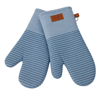 Heat Resistant Oven Gloves – Quilted Kitchen Cooking Mitts (Pair)