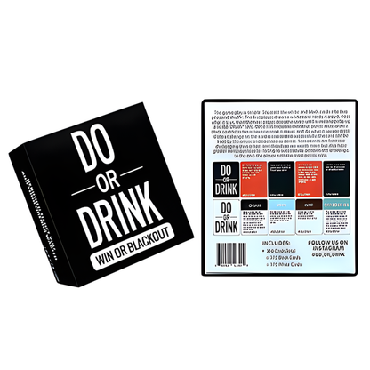 Do or Drink Party Game – Win or Blackout Edition with Expansion Packs | Adult Drinking Card Game