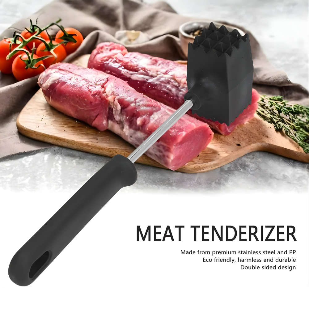 2-Piece Meat Tenderizer Hammer & Cooking Thermometer Set