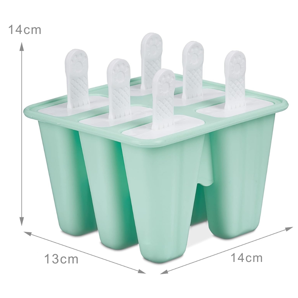 Reusable Ice Lolly Mould - 6 Slot Popsicle Maker | BPA-Free