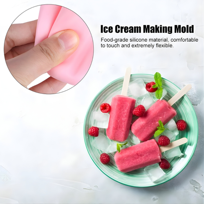 Reusable Ice Lolly Mould - 6 Slot Popsicle Maker | BPA-Free