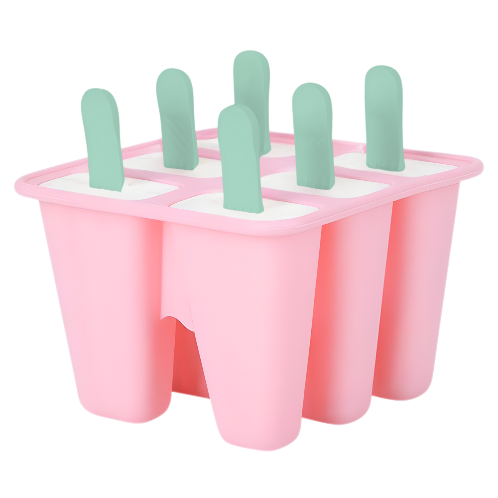 Reusable Ice Lolly Mould - 6 Slot Popsicle Maker | BPA-Free