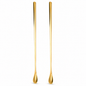Luxury Gold Long Handle Tea Spoon Set – Elegant Stainless Steel Mixing & Dessert Spoons