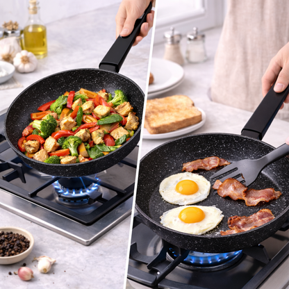 Non-Stick Granite Frying Pan - Durable Multi-Purpose Cooking Pan
