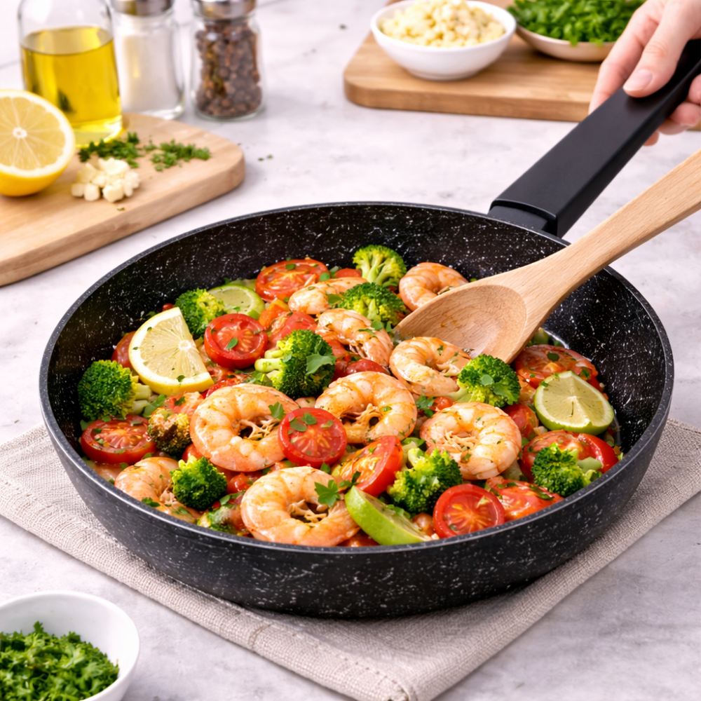 Non-Stick Granite Frying Pan - Durable Multi-Purpose Cooking Pan