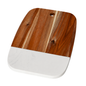 Rectangular Acacia Wood & Marble Serving Board – 30 cm Premium Kitchen & Charcuterie Board
