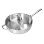 Stainless Steel Chef's Classic Pan with Lid - Multi-Purpose Cooking Pan - 30 cm