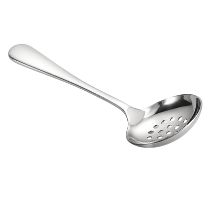 Stainless Steel Slotted Serving Spoon – 20 cm Kitchen Basting & Draining Spoon