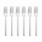 Stainless Steel Dessert Fork Set – 6 Piece Modern Dining & Dessert Fork Collection