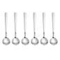 Stainless Steel Dessert Spoon Set – 6 Piece Modern Tea & Dessert Spoon Collection