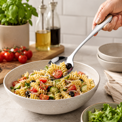Stainless Steel Salad Fork Serving Spoon – 24 cm Multi-Purpose Kitchen & Serving Spoon