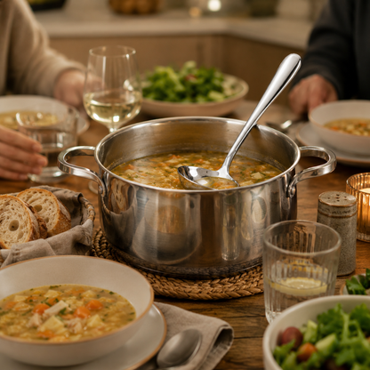 Stainless Steel Soup Ladle – 25 cm Kitchen Serving Spoon