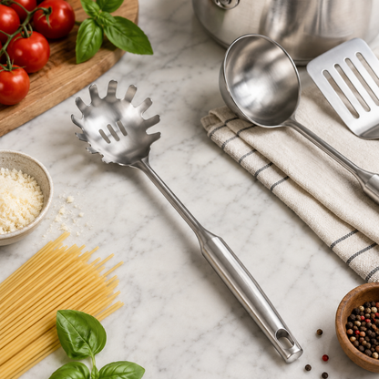 Stainless Steel Spaghetti Server Spoon – 35 cm Pasta Serving Spoon
