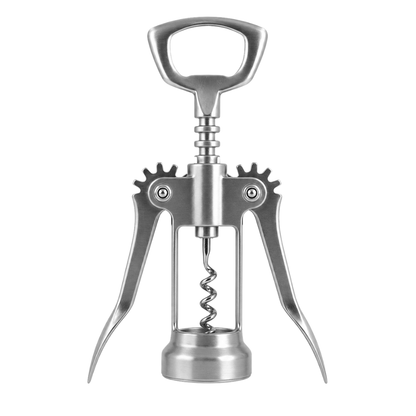 Premium Stainless Steel Wing Corkscrew Wine Opener - 16.5 cm
