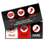 Talk, Flirt, Dare Card Game Set – 3-in-1 Party Game for Couples & Friends