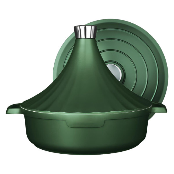 Authentic Ceramic Tagine Pot – Oven & Stovetop Safe Slow Cooker