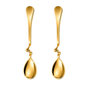 Luxury Gold Twisted Tea Spoon Set – 2 Piece Stainless Steel Coffee & Dessert Spoon