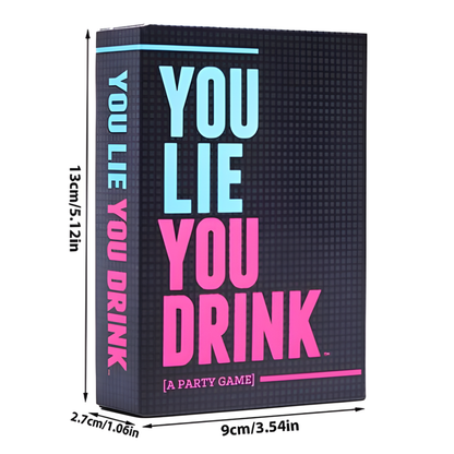 You Lie You Drink – Adult Party Card Game | Fun Drinking Game for Game Nights & Parties