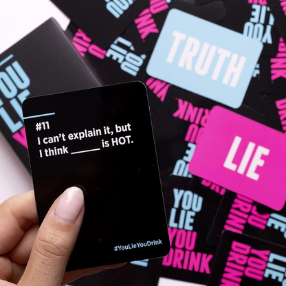 You Lie You Drink – Adult Party Card Game | Fun Drinking Game for Game Nights & Parties