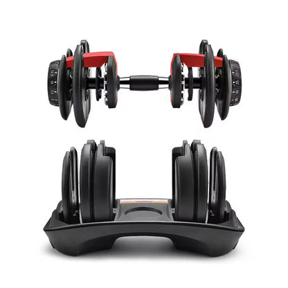 24kg Adjustable Dumbbell Set – All-in-One Space-Saving Weight with Quick Dial Adjustment