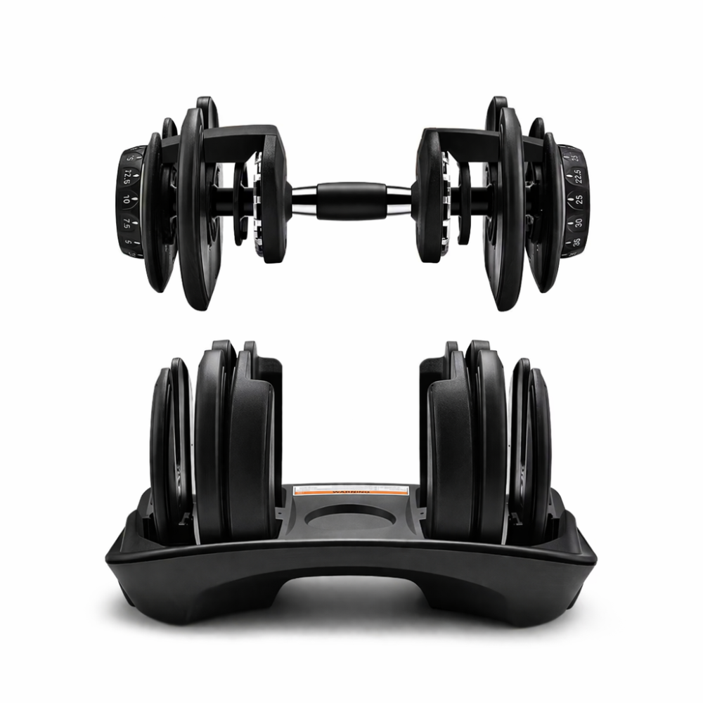 24kg Adjustable Dumbbell Set – All-in-One Space-Saving Weight with Quick Dial Adjustment