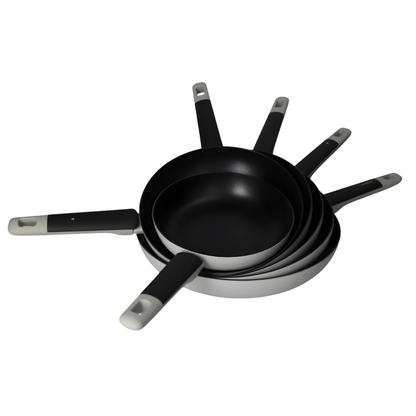 Non-Stick Frying Pan - Aluminium Cooking Pan with Heat-Resistant Handle