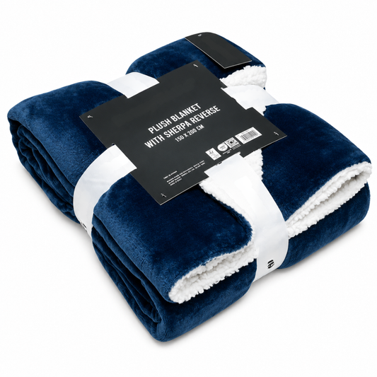 Plush Blanket with Sherpa Reverse – Ultra Soft Warm Fleece Throw Blanket
