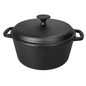 Cast Iron Pot with Lid - 4L Heavy-Duty Cooking Pot for Even Heat & Flavour