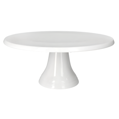 Elegant White Ceramic Cake Stand – Premium Display Plate for Cakes, Tarts & Desserts