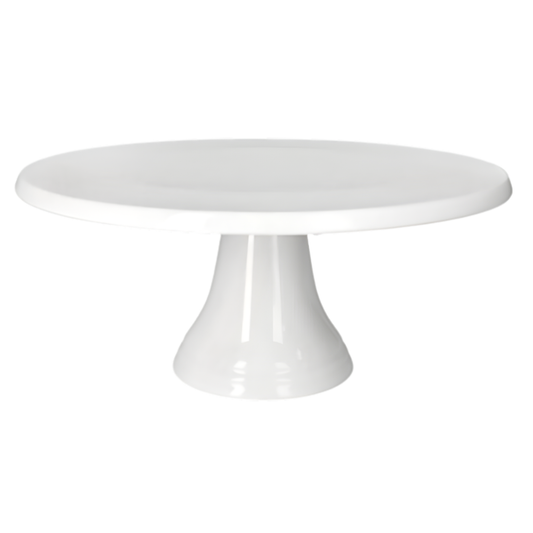 Elegant White Ceramic Cake Stand – Premium Display Plate for Cakes, Tarts & Desserts