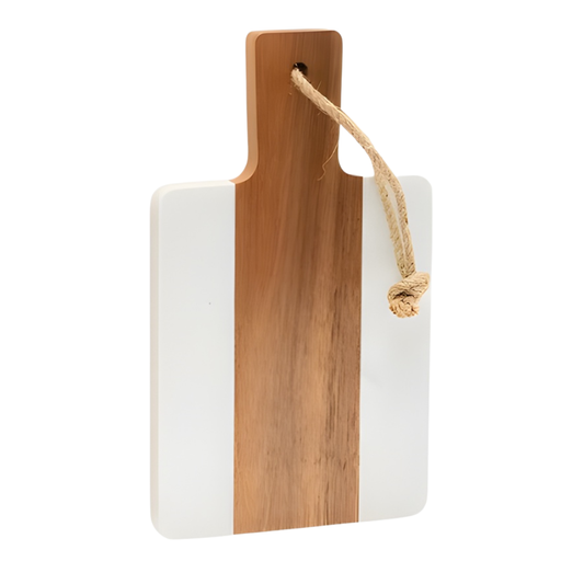 Premium Wooden Cheese Board with Handle and Hanging Rope - 25 cm