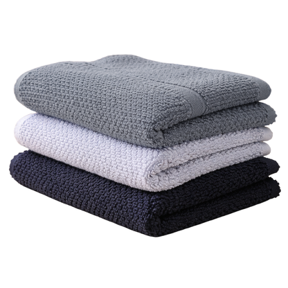 Cotton Face Towels - Soft, Absorbent and Quick-Drying Washcloth Set - 3-Pack