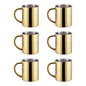Stainless Steel Cups Set - Durable Drinkware - 304ml - 6-Piece Set