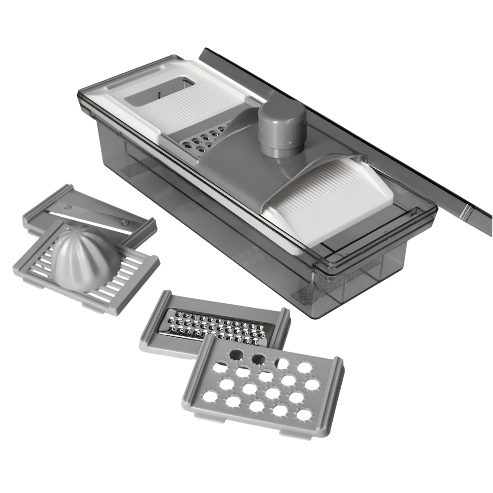 Multi-Function Mandoline Slicer & Grater Set with Storage Container