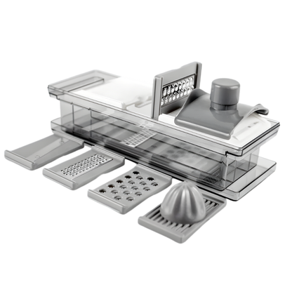 Multi-Function Mandoline Slicer & Grater Set with Storage Container