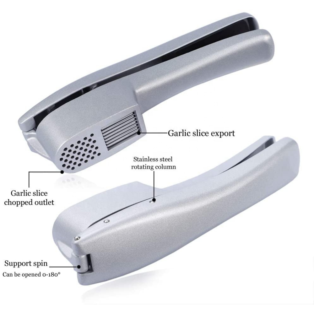 Multi-Function Mandoline Slicer & Grater Set & Garlic Press Combo