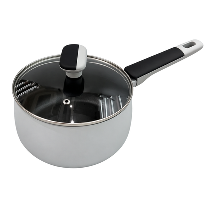 Non-Stick Saucepan with Glass Lid – Anti-Scald Handle Cooking Pot