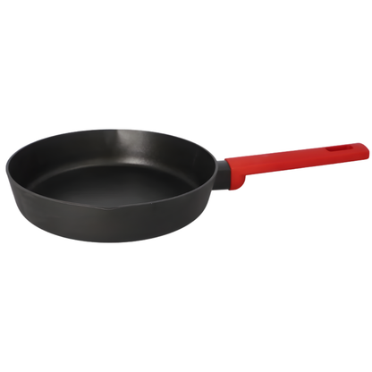 Non-Stick Frying Pan with Heat-Resistant Red Handle - Induction Ready